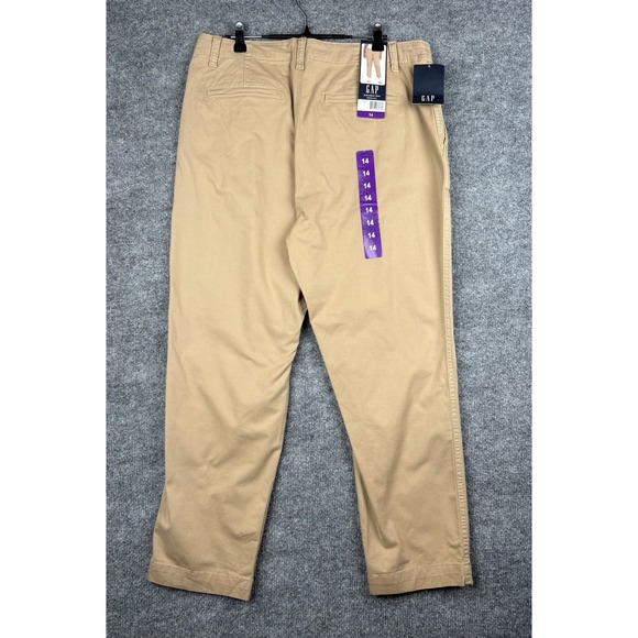 GAP Pants - New Gap Women's Size Slim Ankle Chino Pants Tan Size 14 Cotton Blend